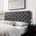 Teal Tufted Velvet California King Headboard O14767
