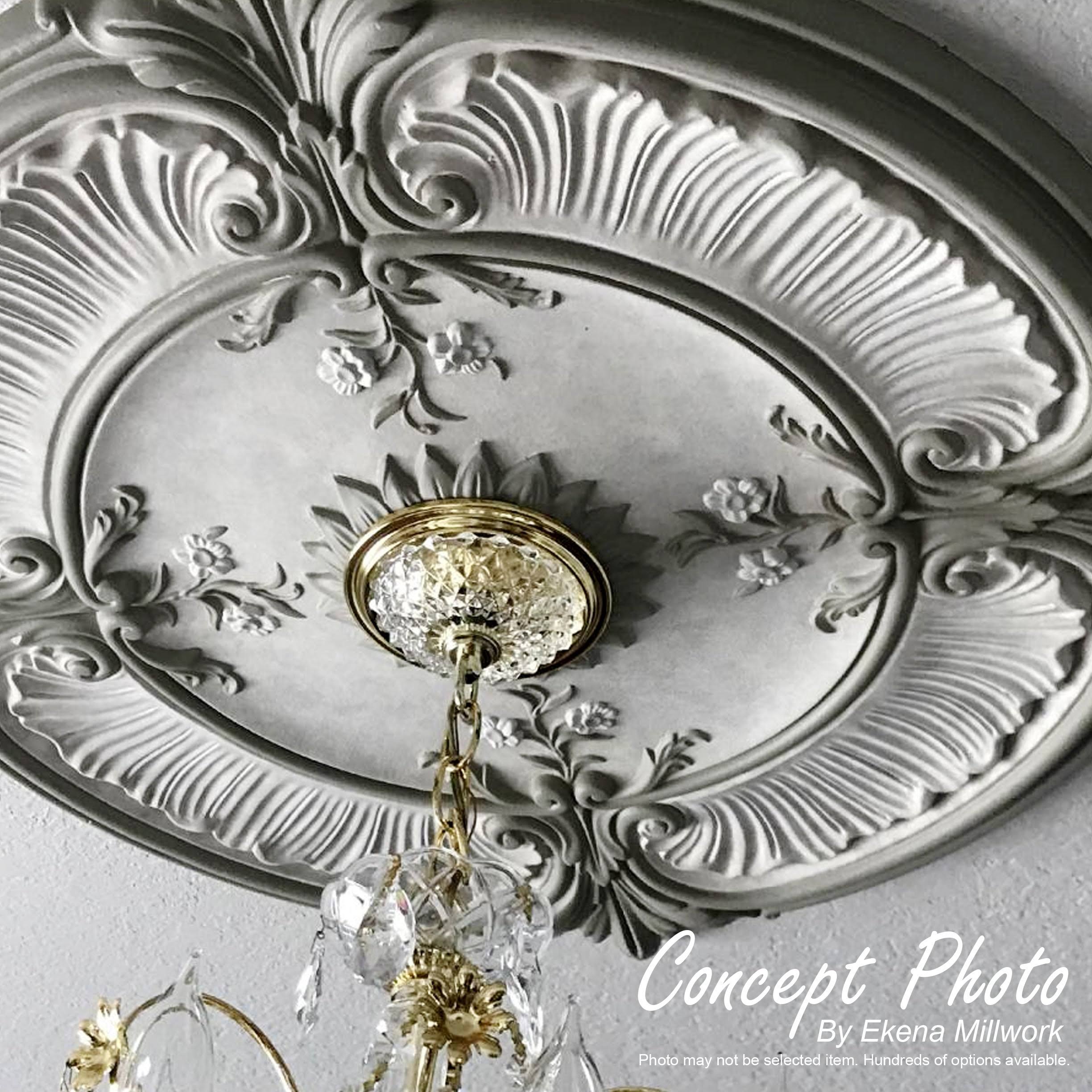25 1/2 inchod x 5 1/2 inchp Brontes Ceiling Medallion T898