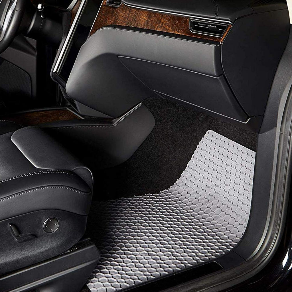 Gray Rubber All Weather Floor Mats for Honda Odyssey 8 Seater 2011-2017 C2618
