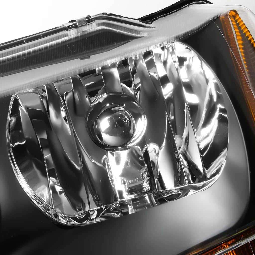 Black Housing Amber Side Headlight Headlamps for Jeep Grand Cherokee I429