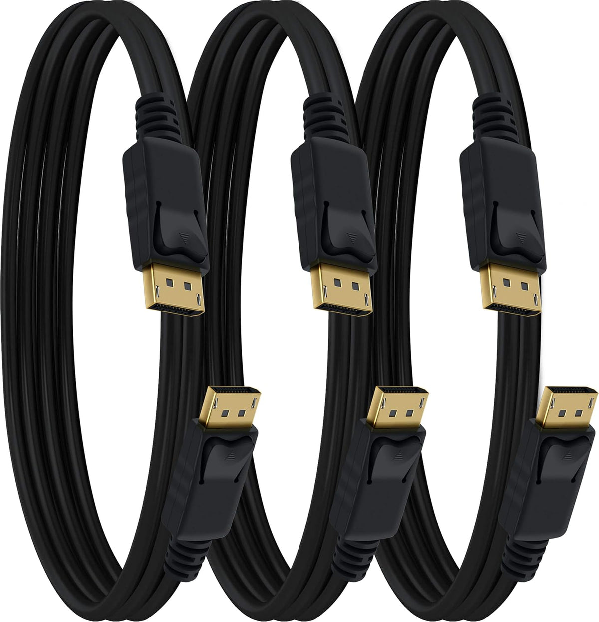 10-Pack Gold Plated DisplayPort to DisplayPort Cable 10 Feet Black X4854