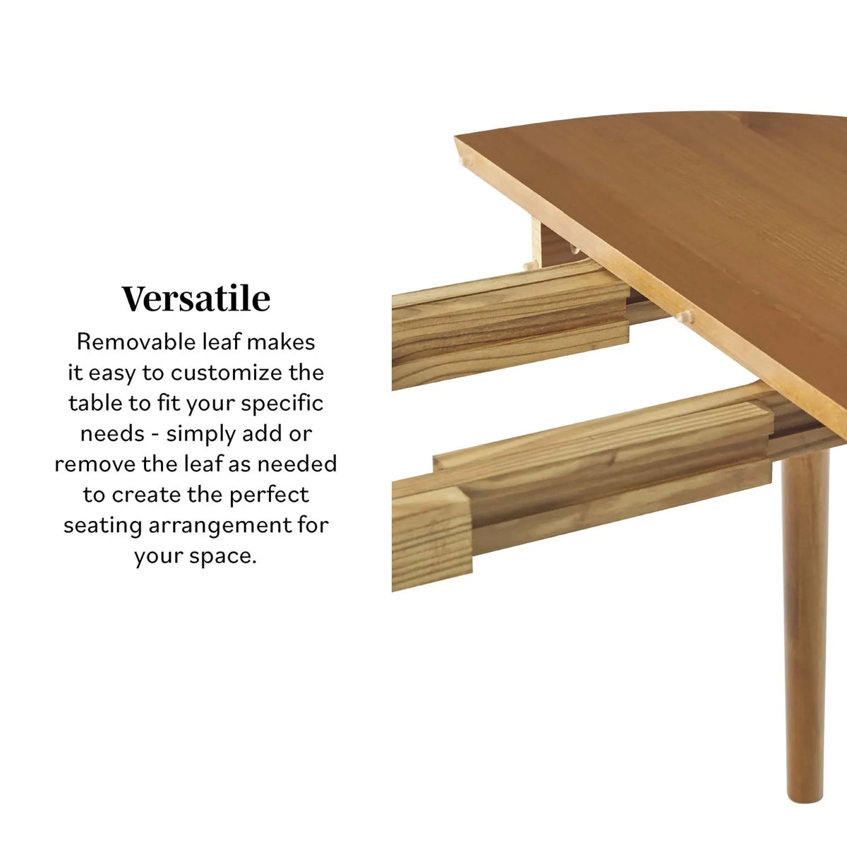Caramel Solid Wood Oval Dining Table U1929