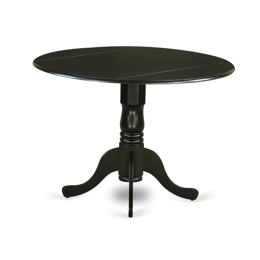 5-piece Wood Dining Set in Black/Dark Gotham Gray E730