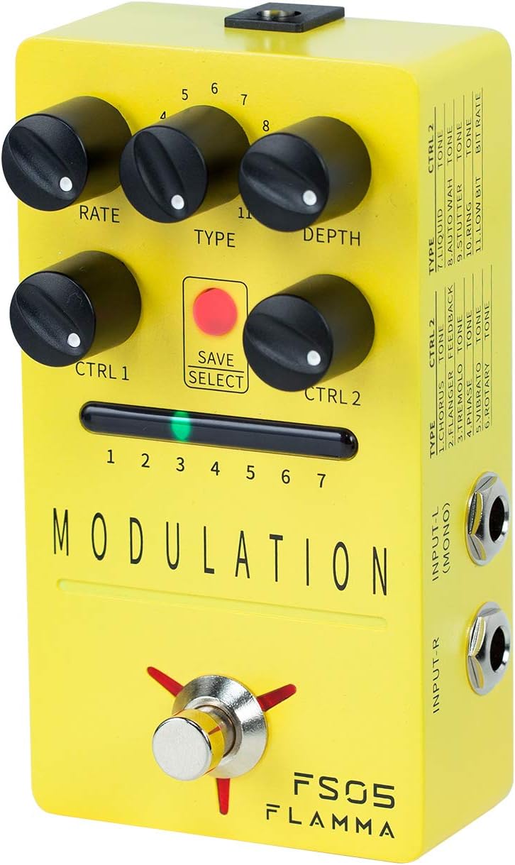 7 Storable Preset Slots Reverb Guitar Pedal S299710