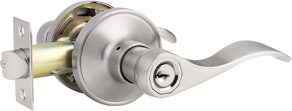 5 Pack Brushed Nickel Stainless Steel Door Levers W224945