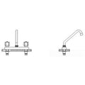 Two Handle Cast Deck-Mount Faucet T656419