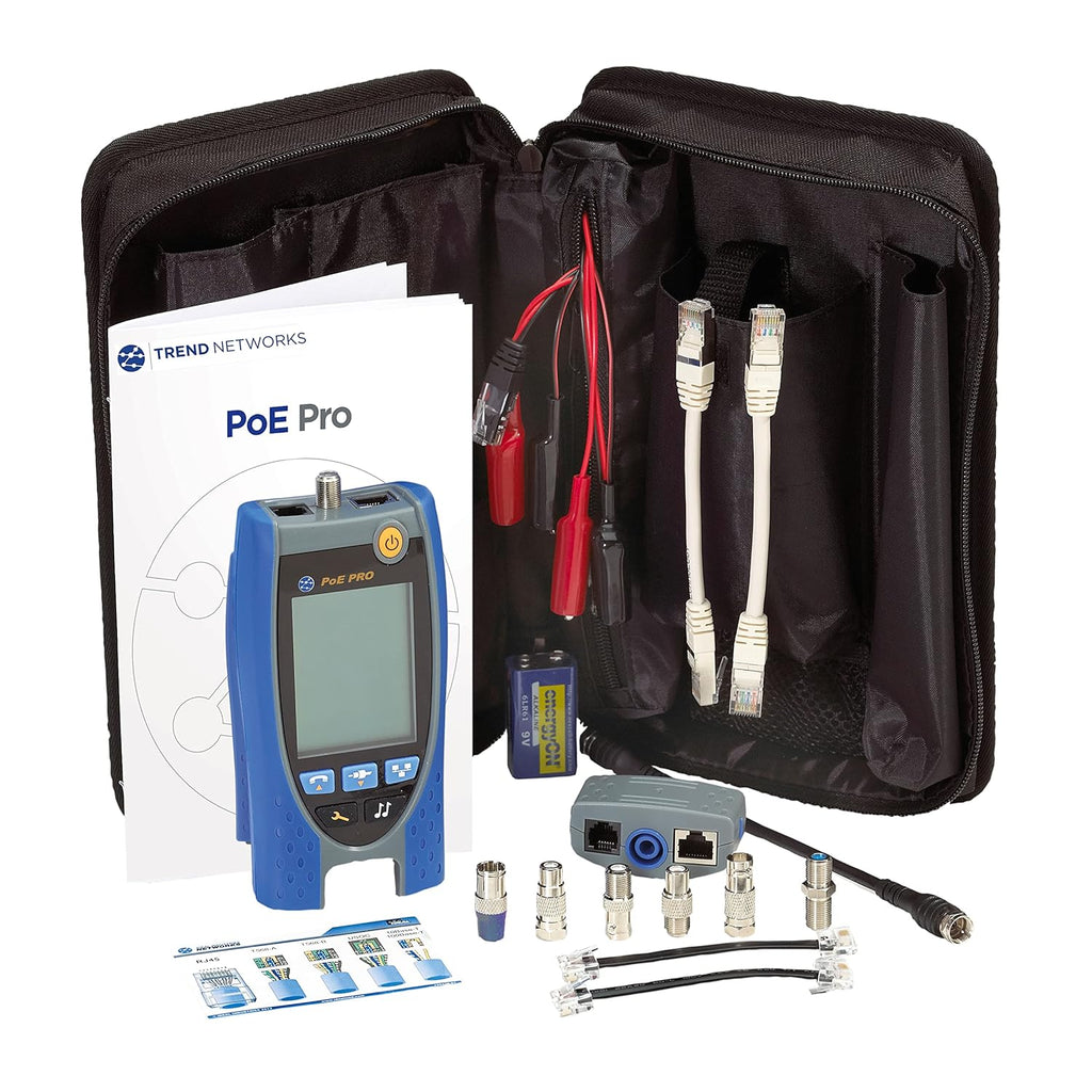 PoE Pro Power Over Ethernet Tester Bundle with Amplifier Probe A9527