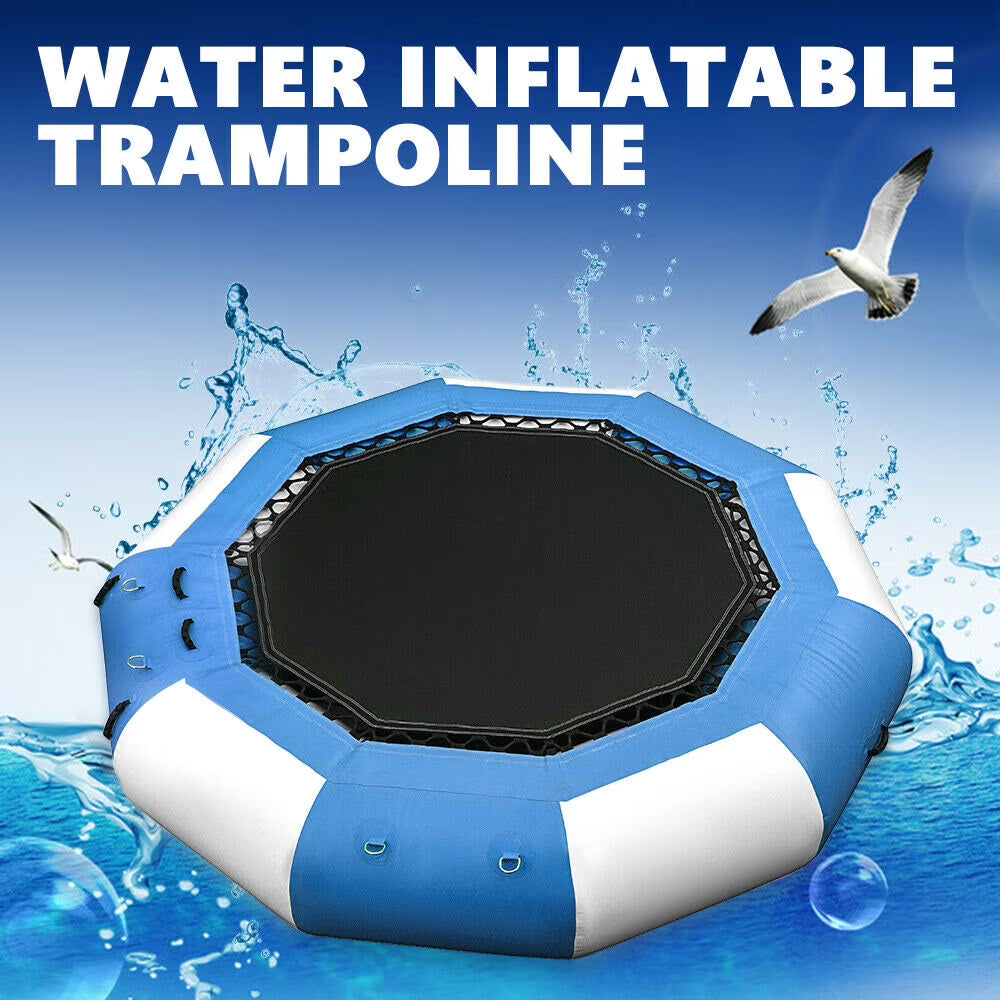 17Ft Inflatable Water Trampoline Floating Jump Bounce Platform 400kg/ 880lb L333