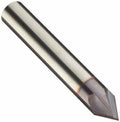 Carbide Chamfering Mill, TiAlN Coated, 4 Flutes, 60 Degree, 7/16x22 Cut, 1/2x22 Z311559
