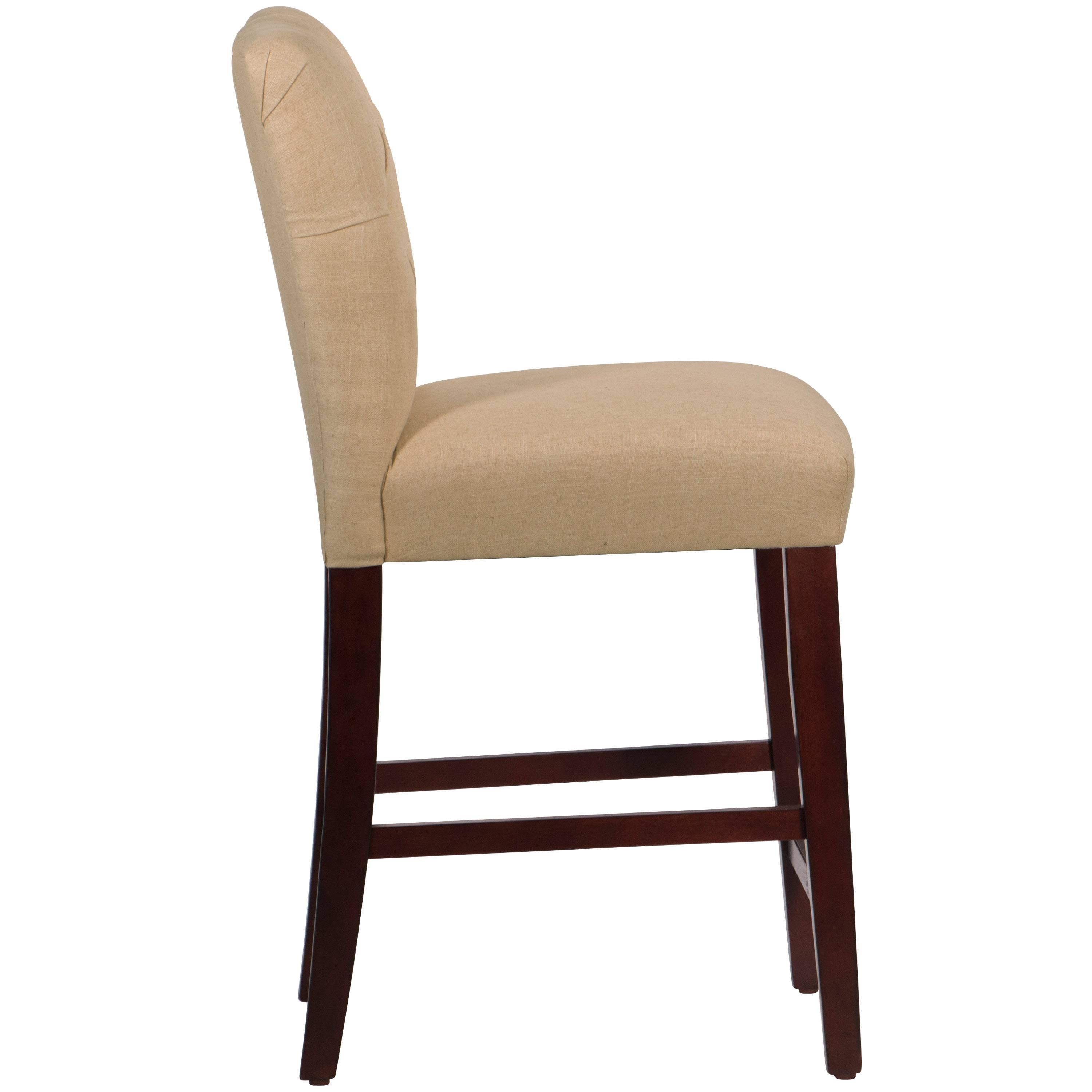 Tufted Counter Stool Linen Sandstone Y975