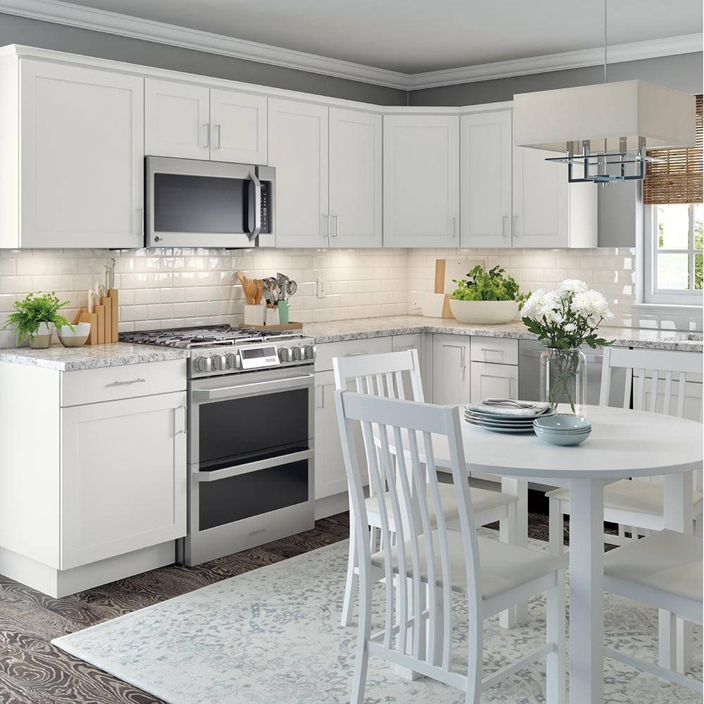 Wall Cabinet 21 in. x 36 in. x 12.5 in. 2-Adjustable Shelves White B155