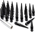 32 Spike Lug Nuts Black 1/2-20 Taper D451