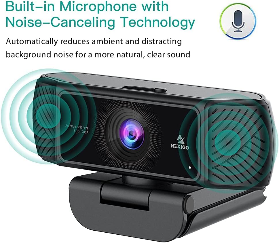 1080P AutoFocus USB Webcam with Microphone and Privacy Cover Z9952