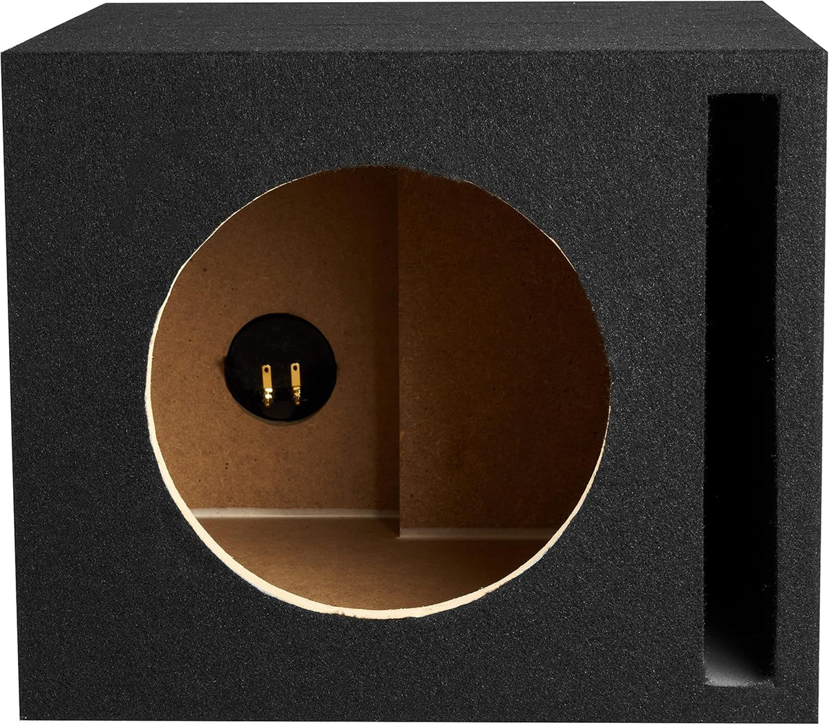 Single 10” Ported MDF Black Carpeted Subwoofer Enclosure, Pack of 2 L500