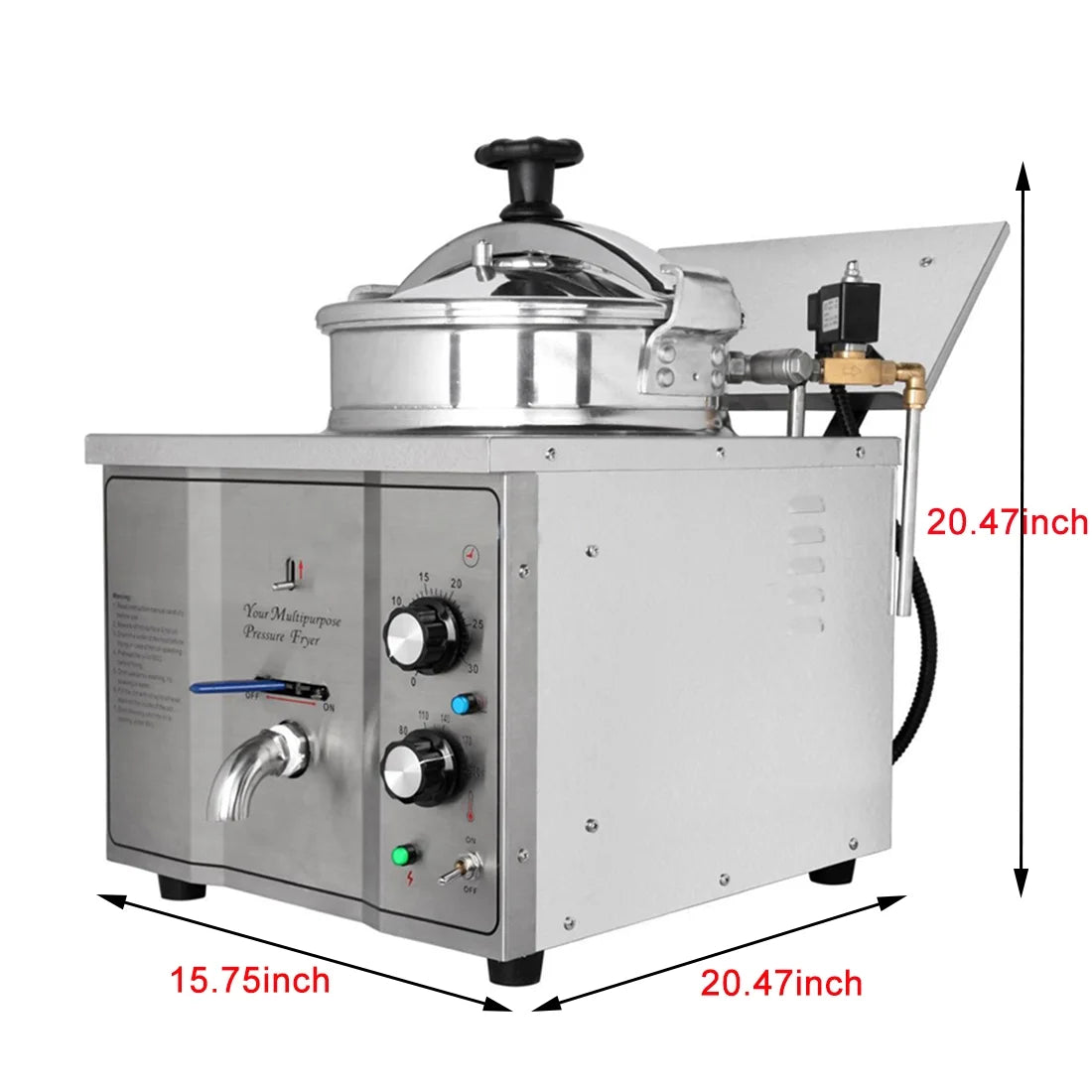 16L Electric High Pressure Stainless Steel Fried Chicken Stove S434