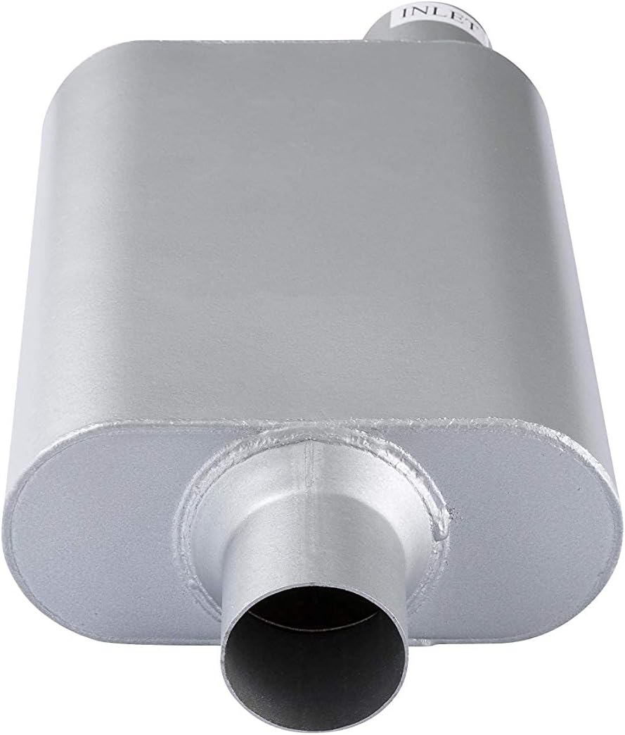 Dual Chamber 2.5 inch Inlet/Outlet Exhaust Muffler Pack of 2 M1749