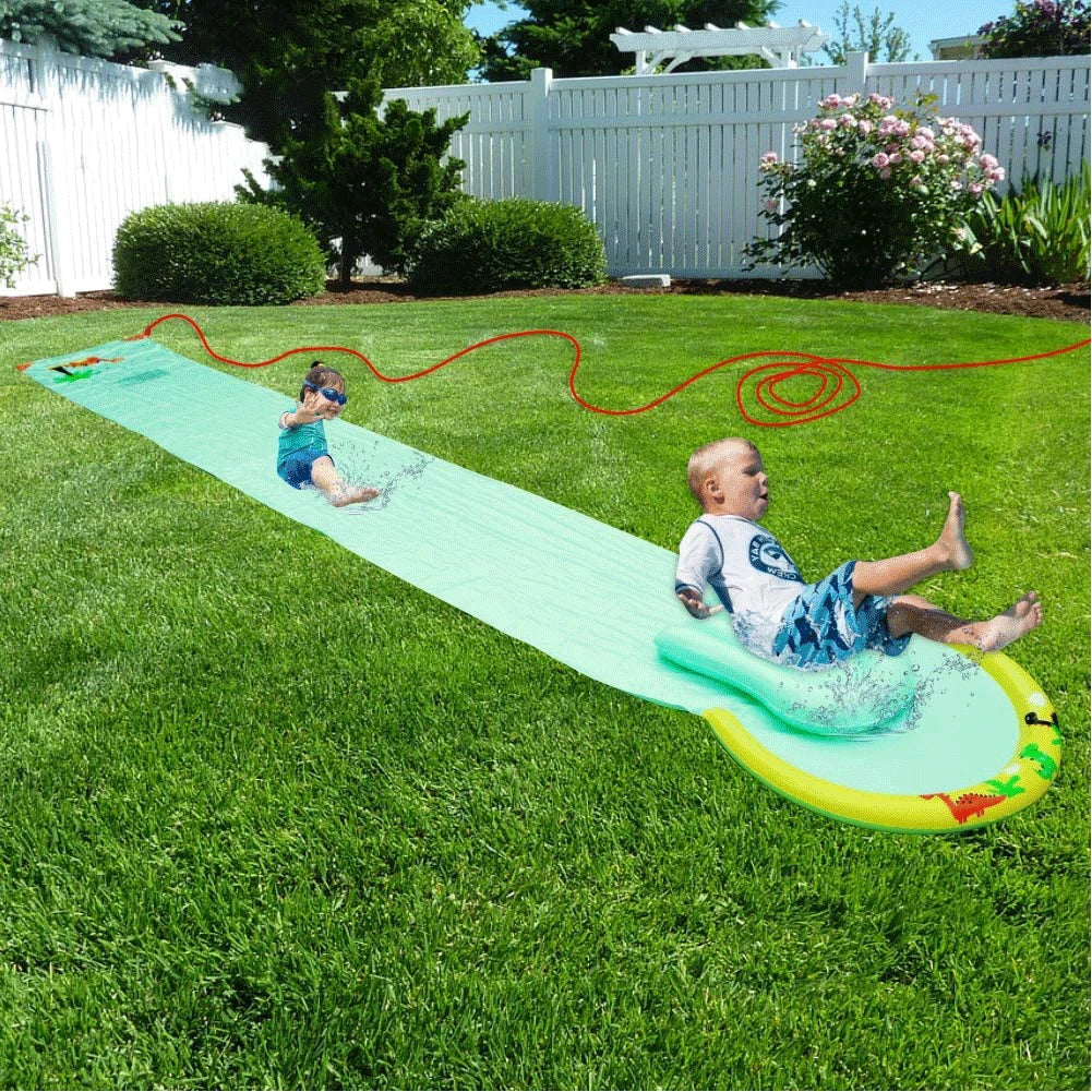 Super Giant Water Slip and Slide 192" x 29" with Body Board and Hose Attachment B448411