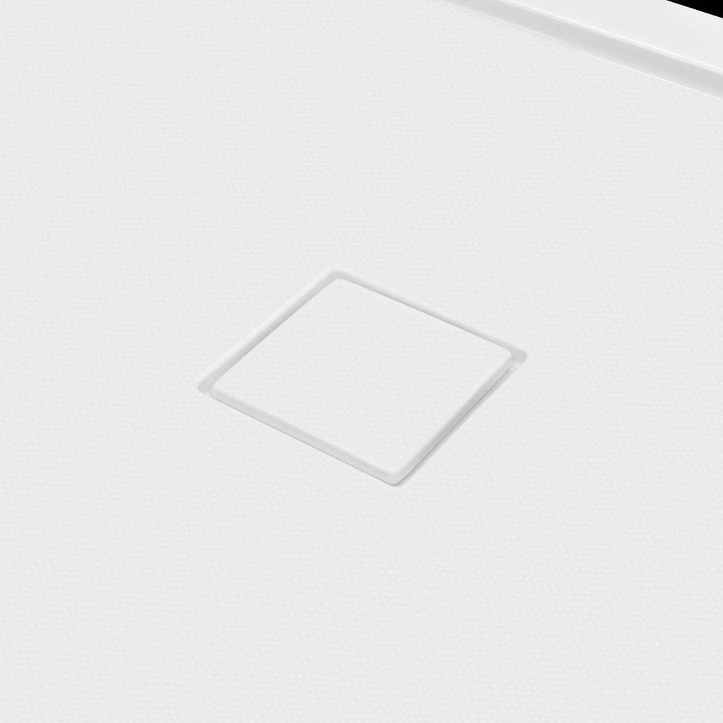 60 x 34 Single Double Threshold Shower Base Pan Center Drain White J577