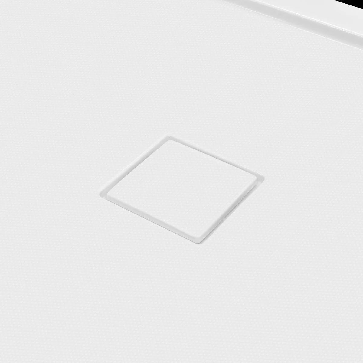 60 x 34 Single Double Threshold Shower Base Pan Center Drain White J577