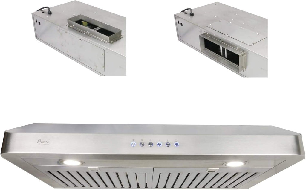 Rectangle Vent Range Hood with LED Lights J959818