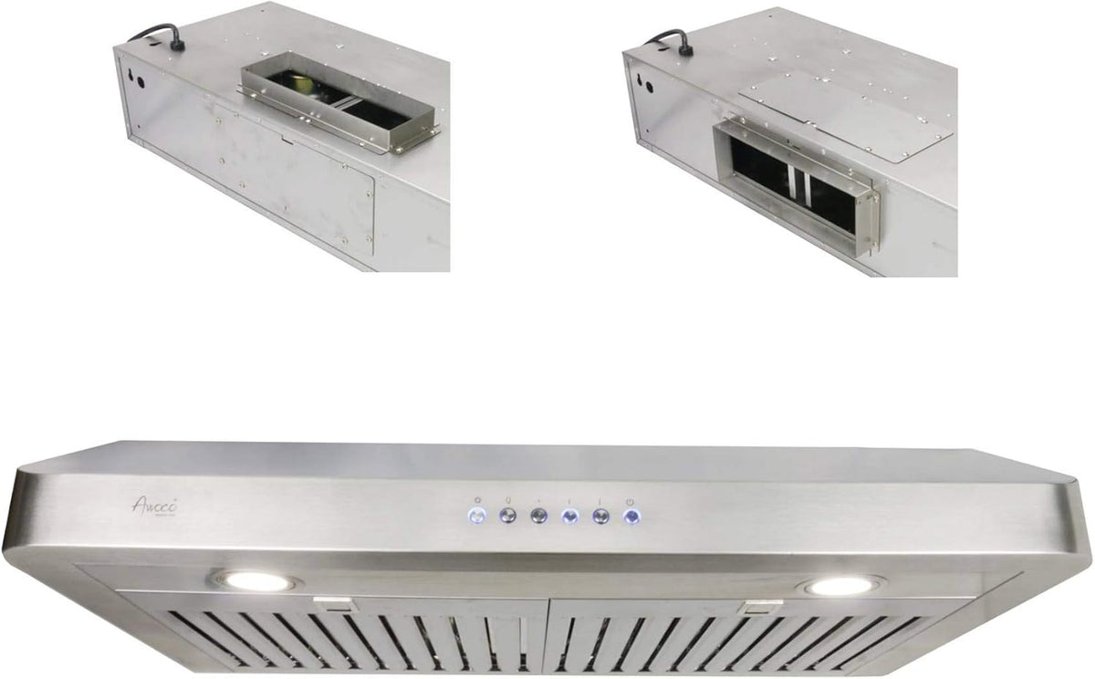 Rectangle Vent Range Hood with LED Lights J959818