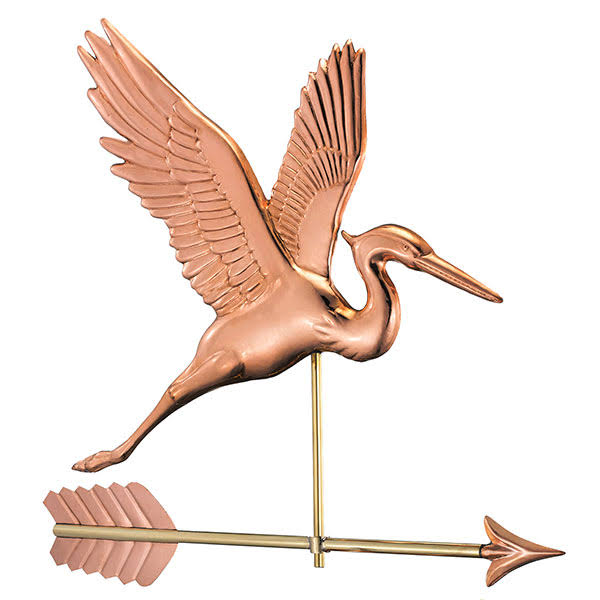 Blue Heron Arrow Weathervane Pure Copper I88966