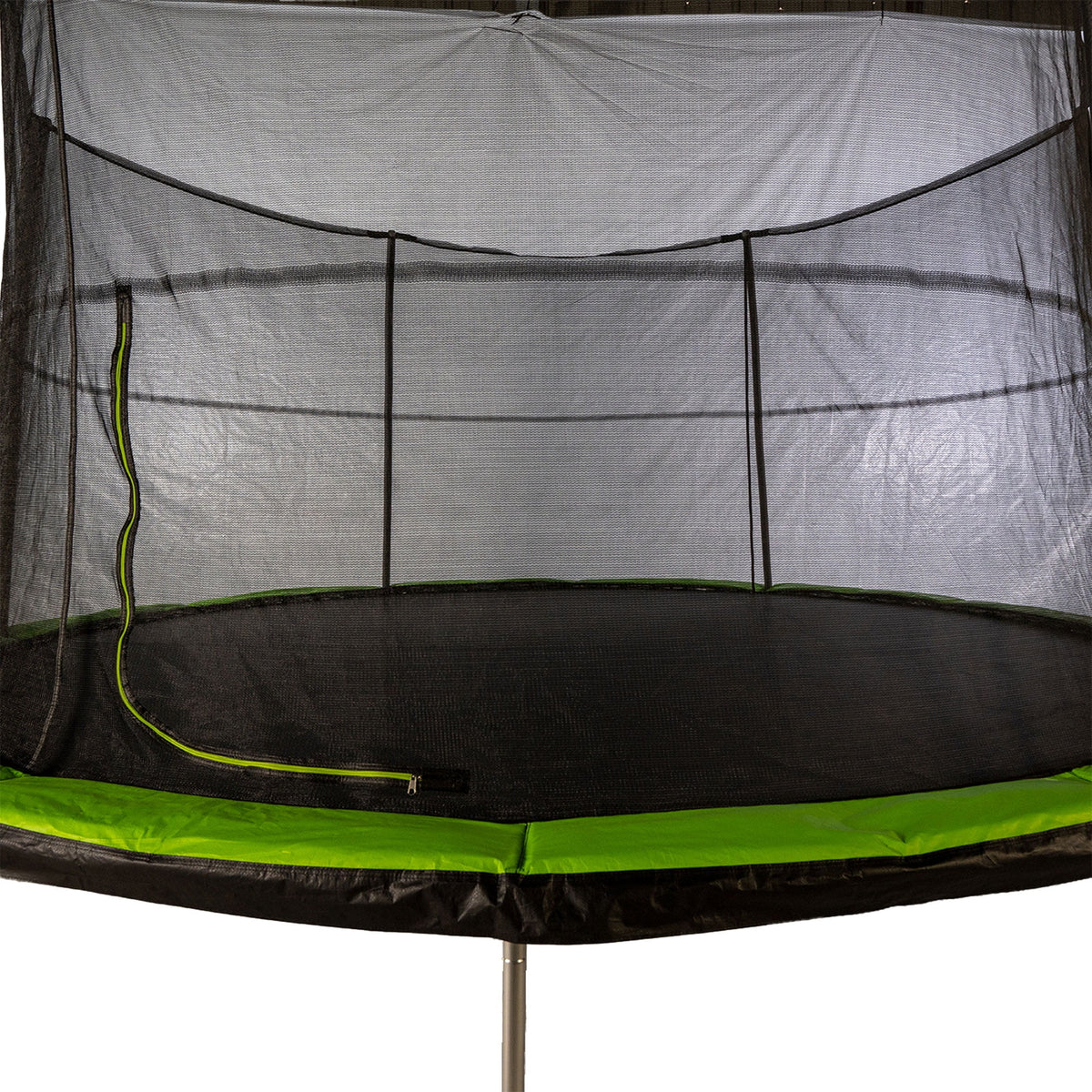 14 Foot Trampoline and Enclosure System with Pad, Black/Lime Green F3957