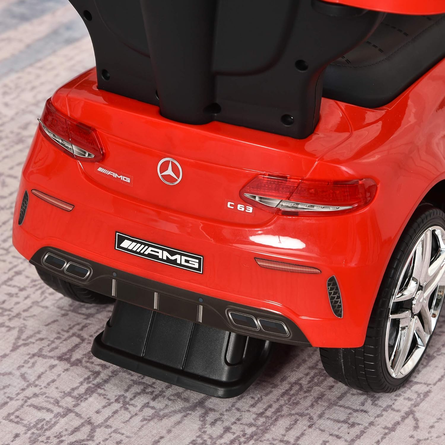Red 3 in 1 Ride on Push Car with Sun Canopy N183173