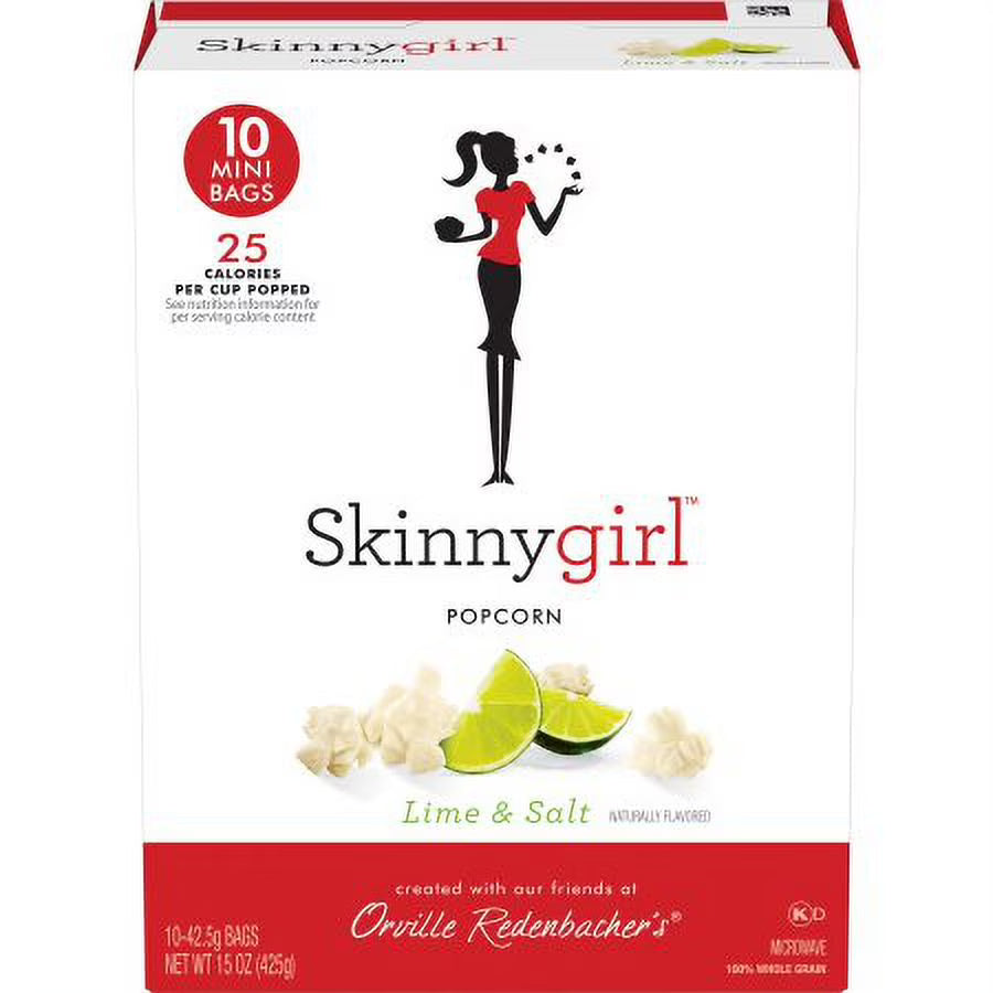 Lime & Salt Microwave Popcorn, 1.5 Oz Mini Bags, 12 Ct (Pack of 3) D7834