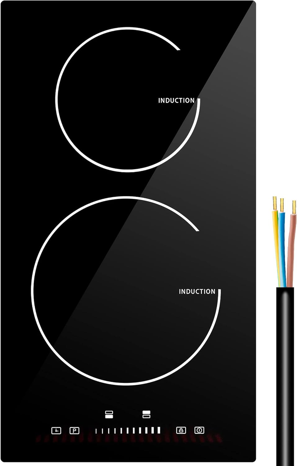Induction Cooktop with 4 Burners Smoothtop Ceramic Glass F703459