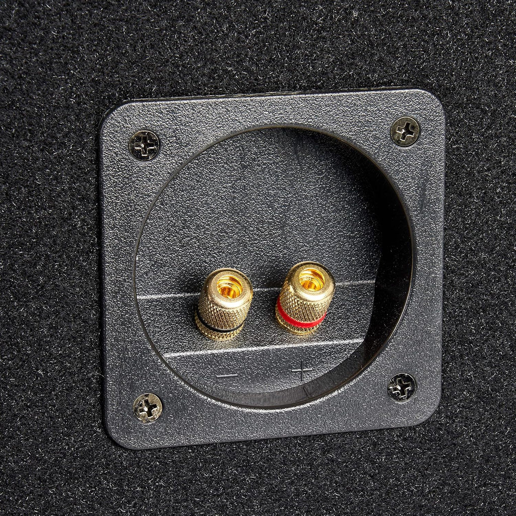 Single 10” Ported MDF Black Carpeted Subwoofer Enclosure, Pack of 2 L500