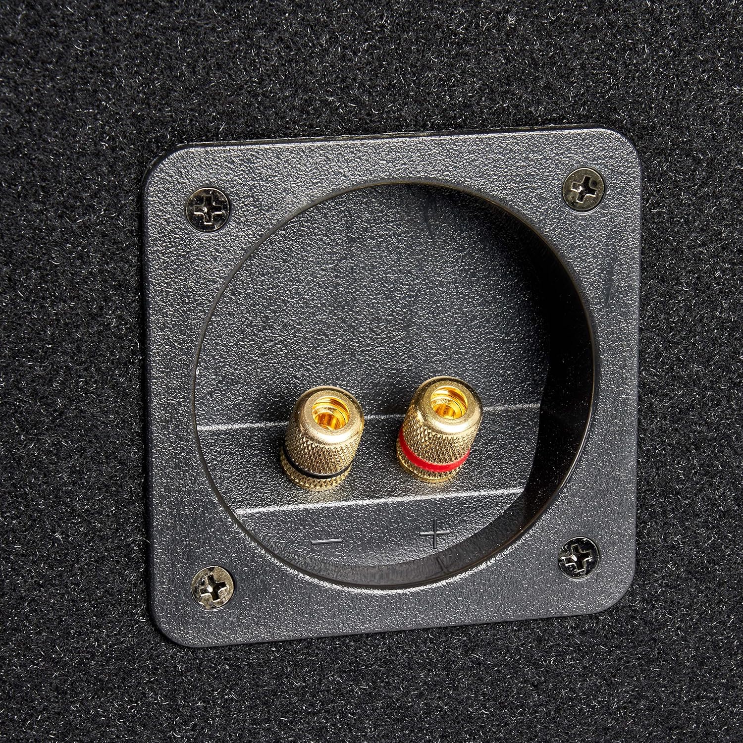 Single 10” Ported MDF Black Carpeted Subwoofer Enclosure, Pack of 2 L500