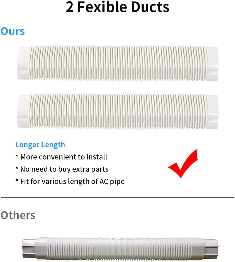 4 inch 17 Ft PVC Decorative Pipe Line Cover Kit, White, Pack of 2 K420680