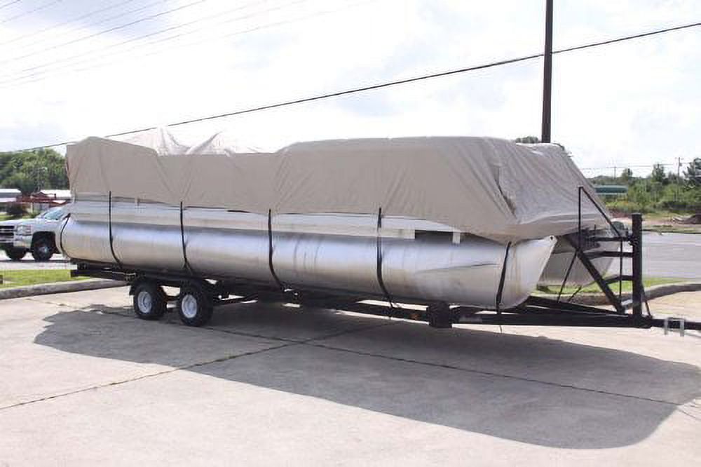 20' Ultra 3 Pontoon/Deck Boat Cover with Elastic and Straps Z541039