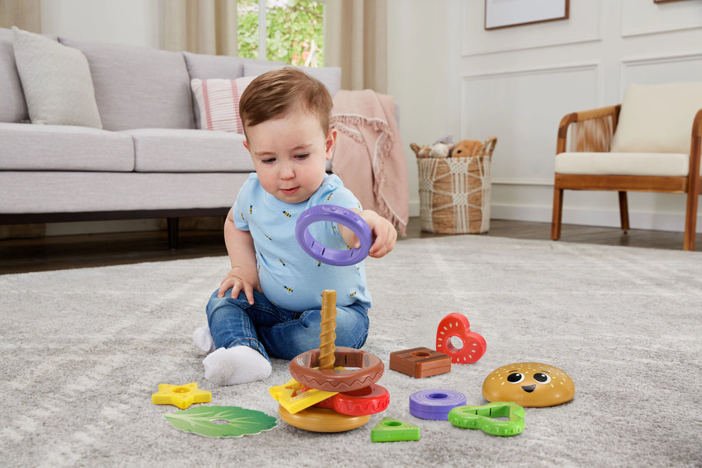4-in-1 Learning Hamburger Stacking Baby Toy M897499
