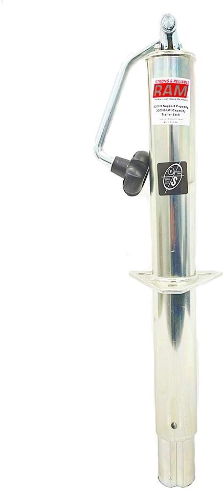 Zinc A-Frame Trailer Jack with Adjustable Drop Leg, Pack of 2 J433