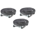 Black 5 Caster Trash Can Dollies (Pack of 3) B115486