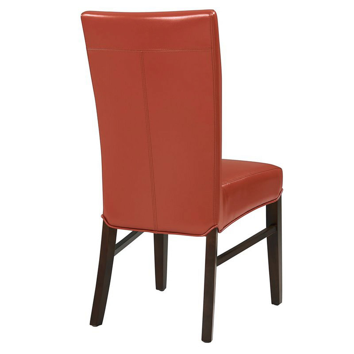 Bonded Leather Dining Chair in Orange (Set of 2) Z30633