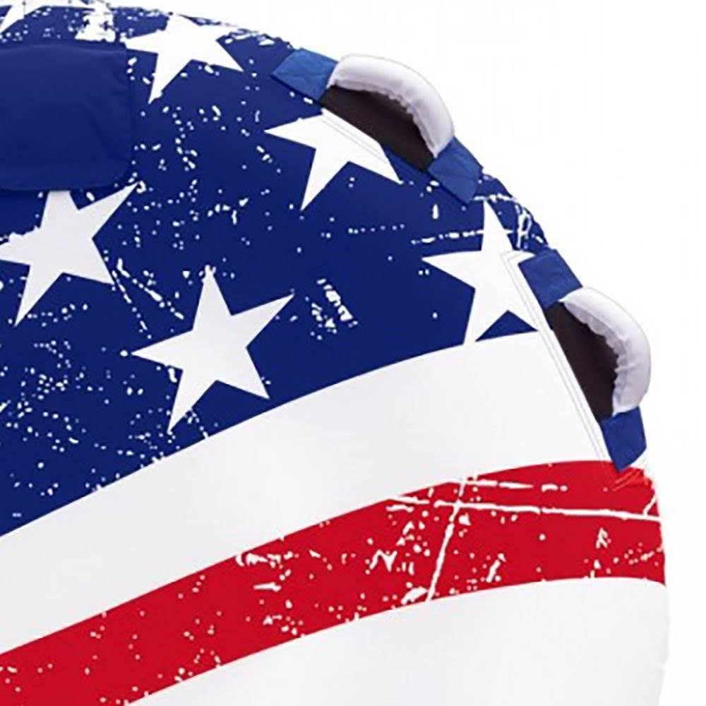 Stars & Stripes Inflatable 1 Rider Watersports Towable Tube (3 Pack) O264670
