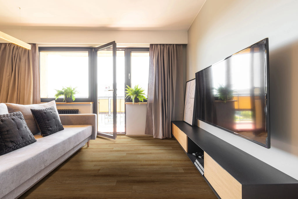 Walnut Forest 7 in. x 48 in. Rigid Core Luxury Vinyl Plank Flooring W49345