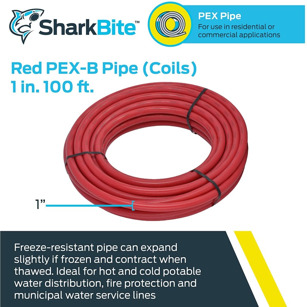 1 in. 100 ft. Red Pex Coil P775258