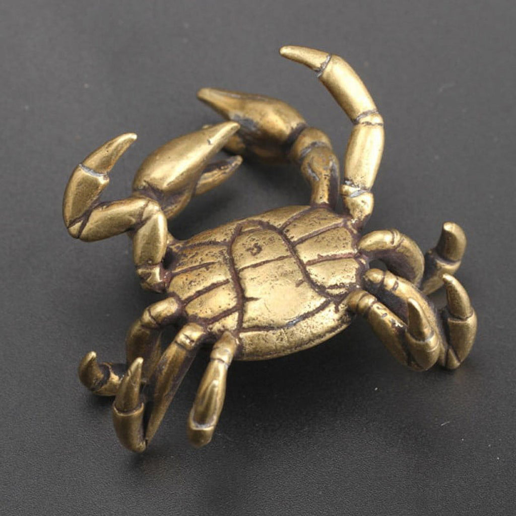Solid Copper Crab Miniature Figurines L36740