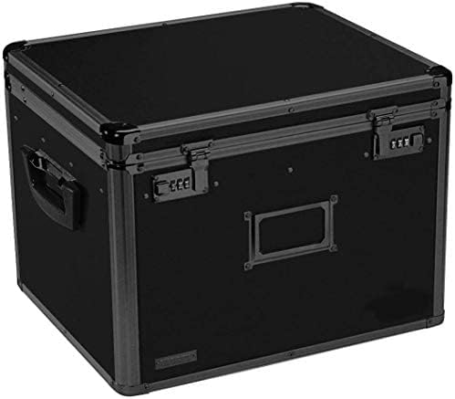 Locking File Storage Chest, Tactical Black, Pack of 2 J382