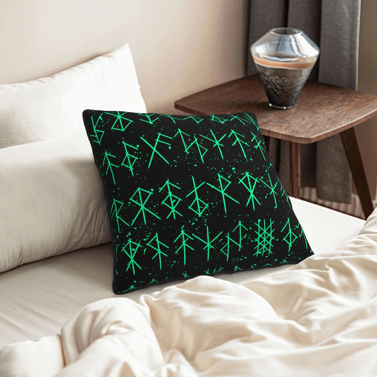 Green 20"x20" Velvet Throw Pillow Covers Set of 2 F315