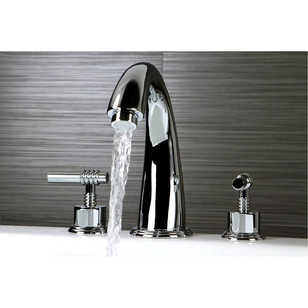 Satin Nickel Two-Handle Roman Tub Filler P61627