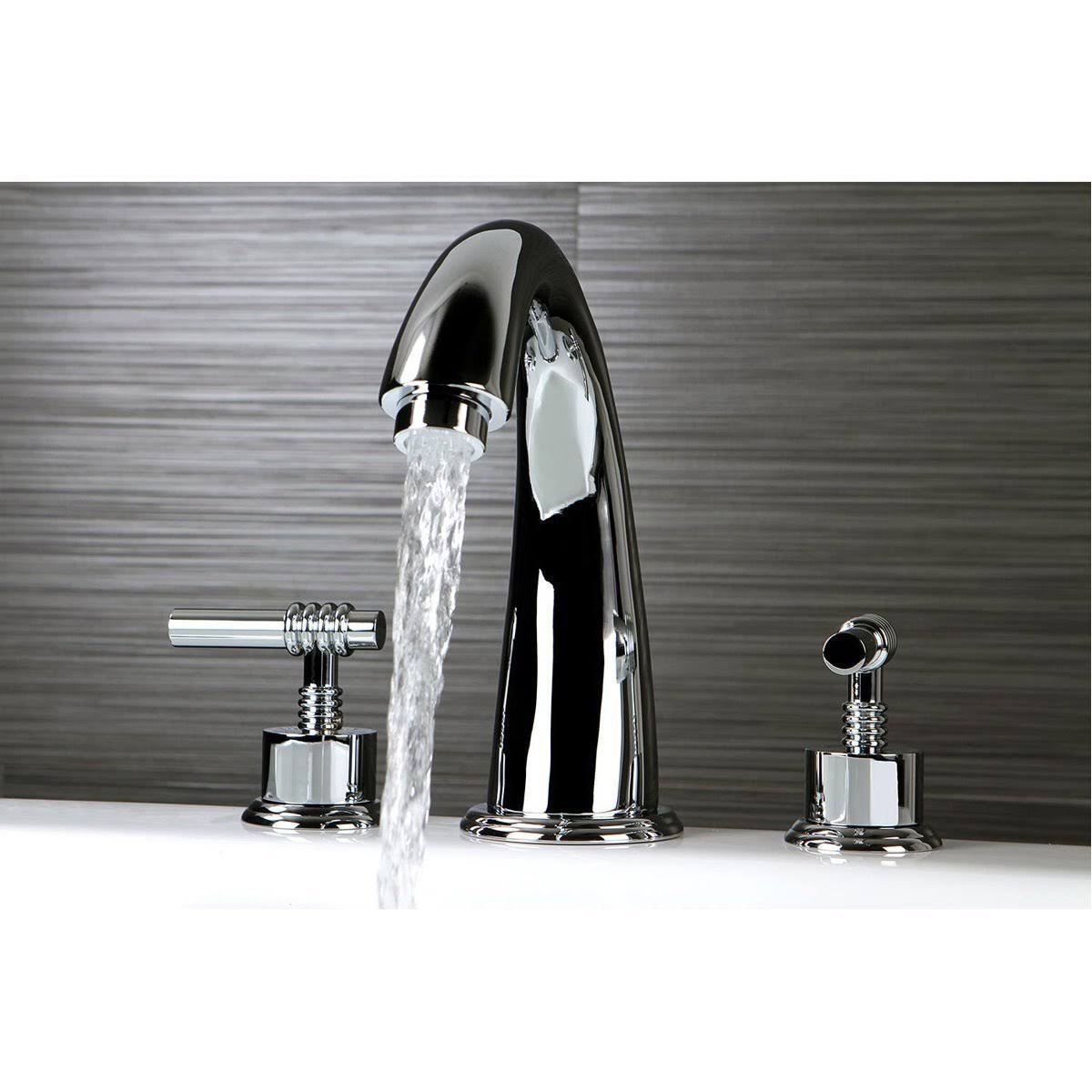 Satin Nickel Two-Handle Roman Tub Filler P61627