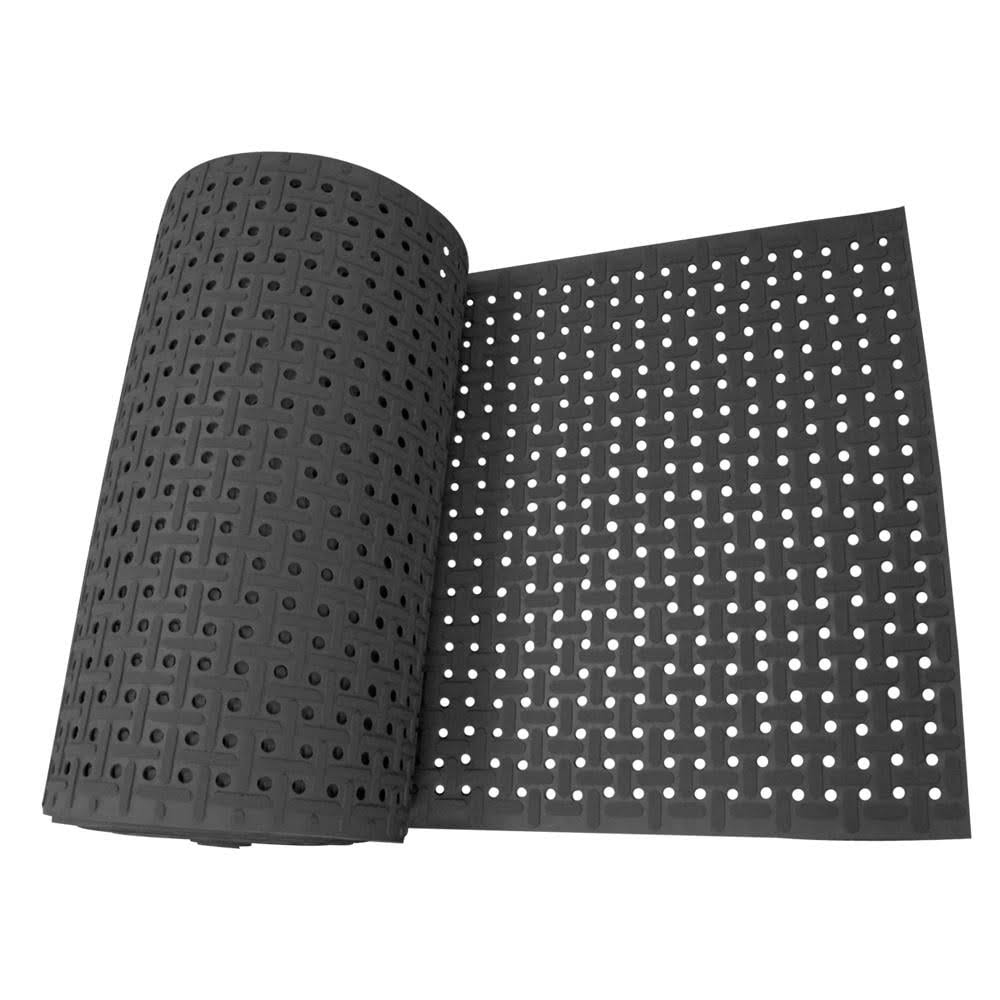Black 34 in. x 8 ft. Nitrile Non-Slip Rubber Mat F3999