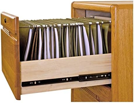 Medium Oak 2 Drawer Wood File Cabinet H77471