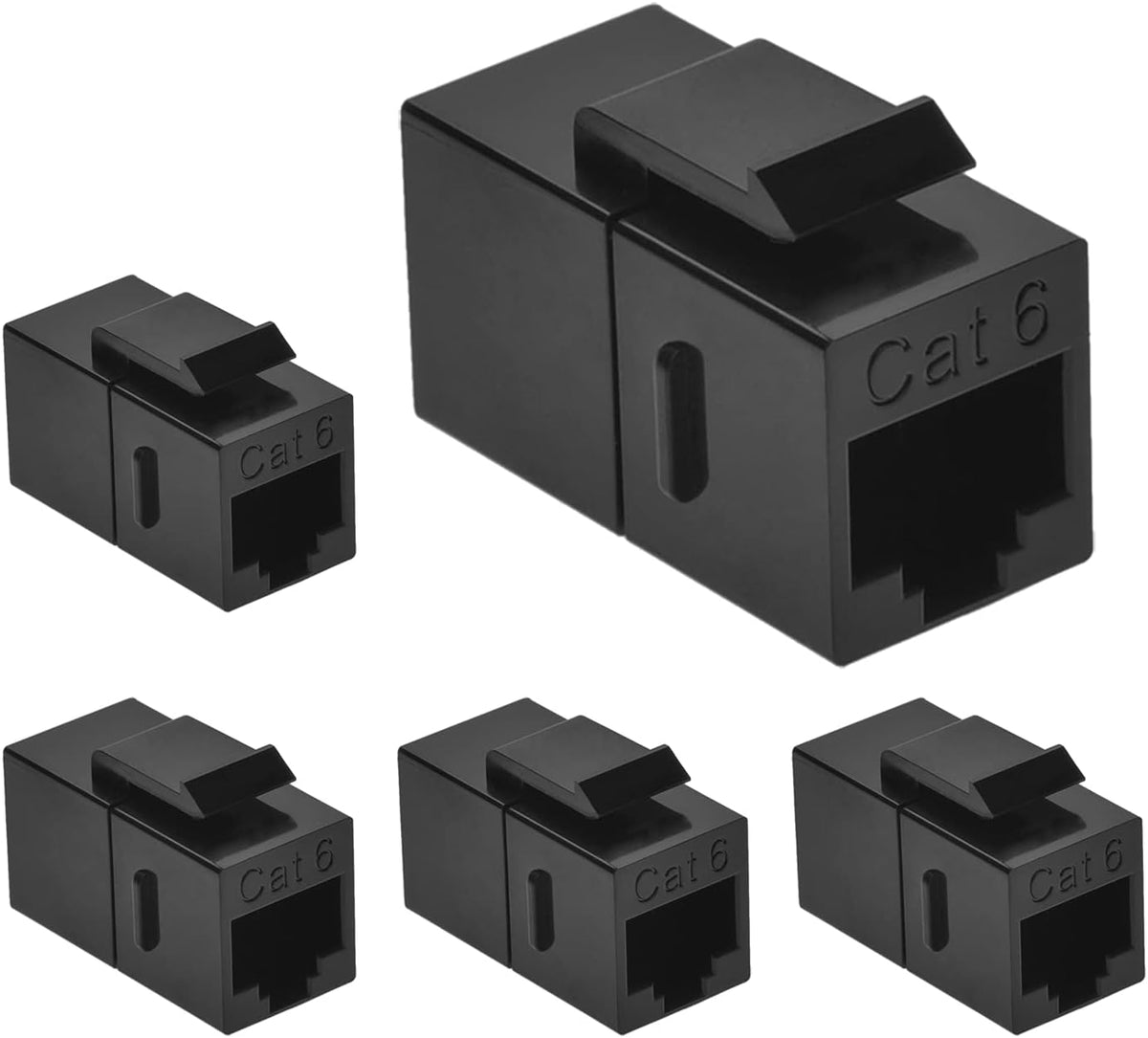 Cat.6 RJ45 Inline Coupler Female-Female 50-Pack Orange E9411