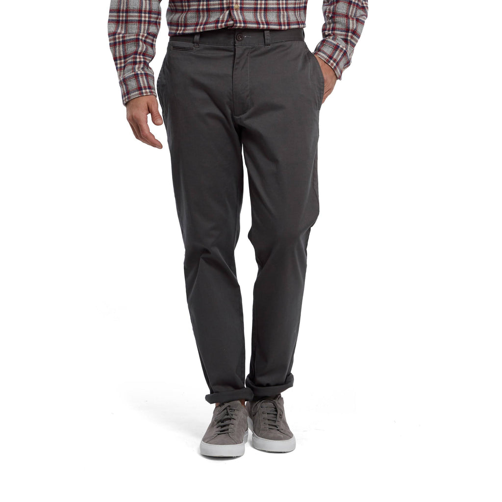 Dark Gray Stretch Chino Pants E291